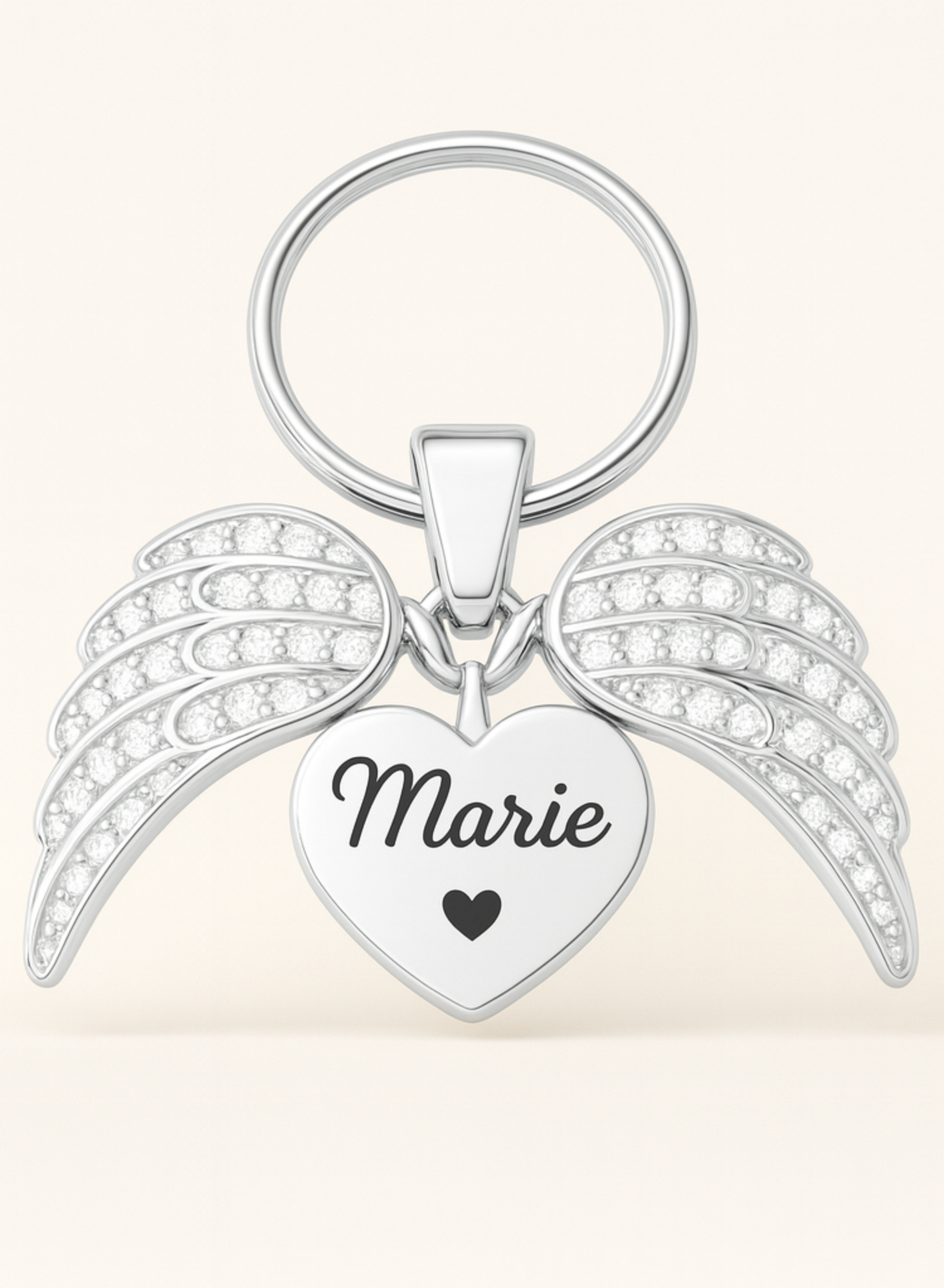 Porte-clés personnalisé "Aile d'Ange" Oralys™