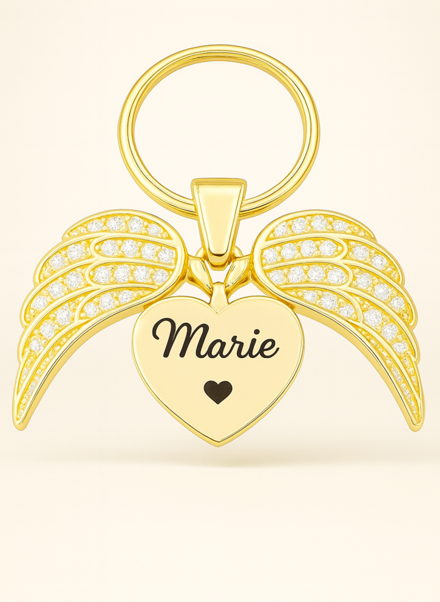 Porte-clés personnalisé "Aile d'Ange" Oralys™