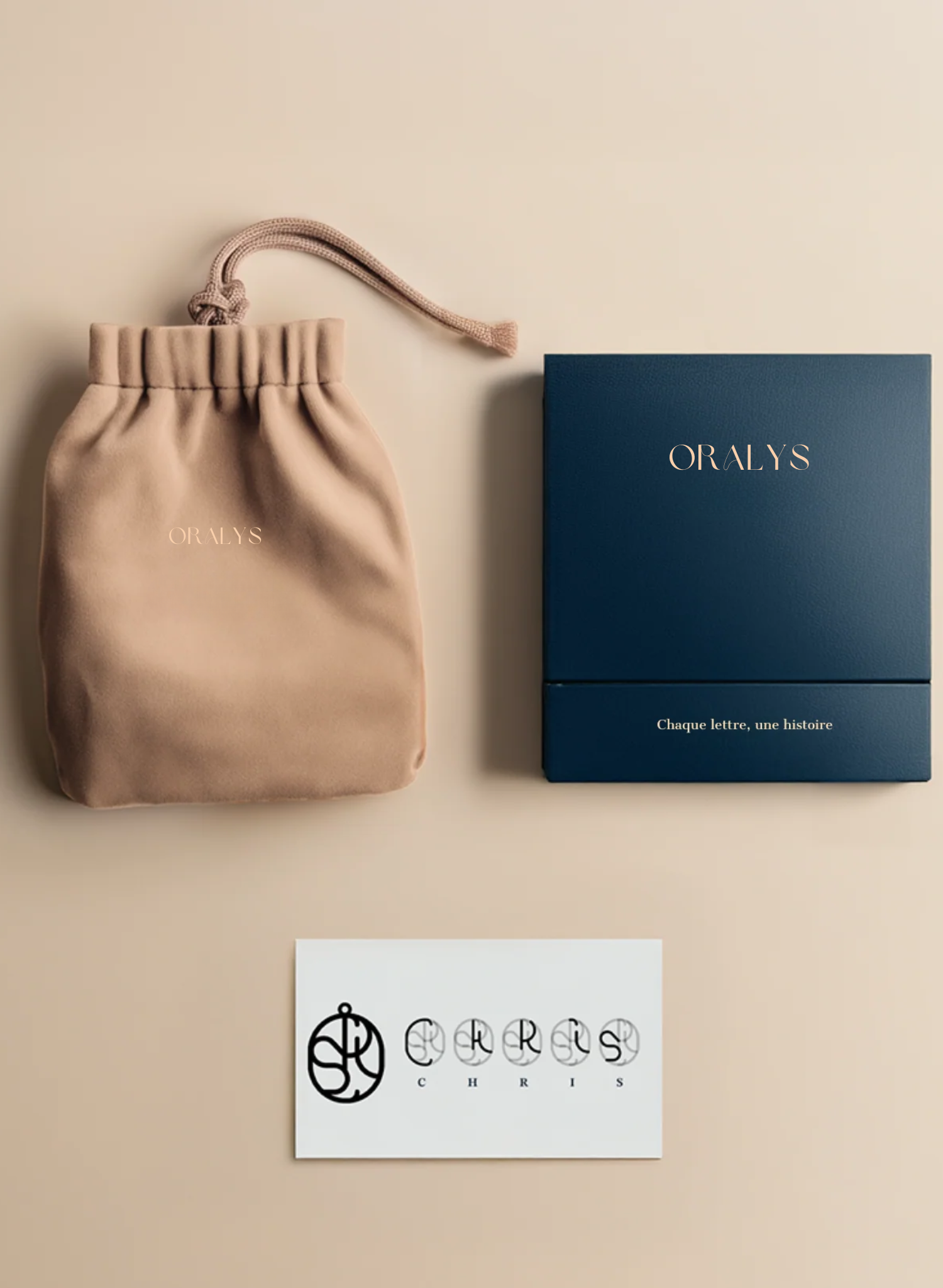 Collier personnalisé monogramme Oralys™