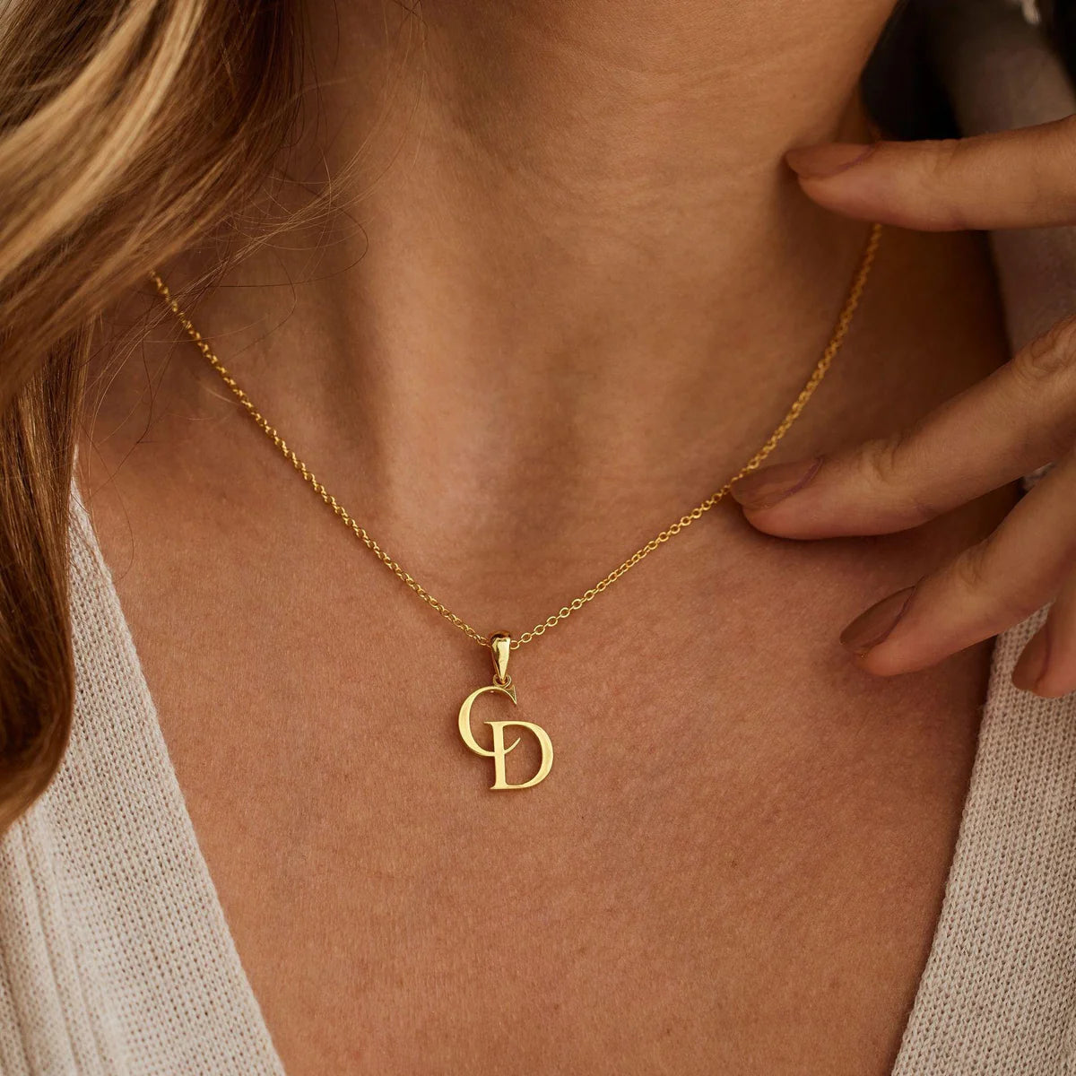 Collier Initial Personnalisé